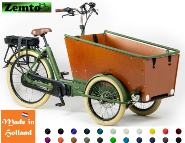 Bakfiets Elektro Trike Classic Cruiser Narrow Shimano, individuell konfigurierbar